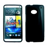 Wholesale HTC ONE M7 TPU Gel Case (Black)